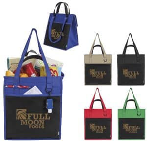 Custom Koozie® Insulated Supermarket Tote with logo