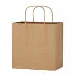 Custom Kraft Paper Brown Wine Bag - 13" X 13" with logo - 1