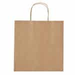 Custom Kraft Paper Brown Wine Bag - 13" X 13" with logo - 2