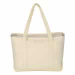 Custom Large 24 oz. Starboard Recycled Cotton Canvas Tote Bag with logo - 5