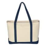 Custom Large 24 oz. Starboard Recycled Cotton Canvas Tote Bag with logo - 7