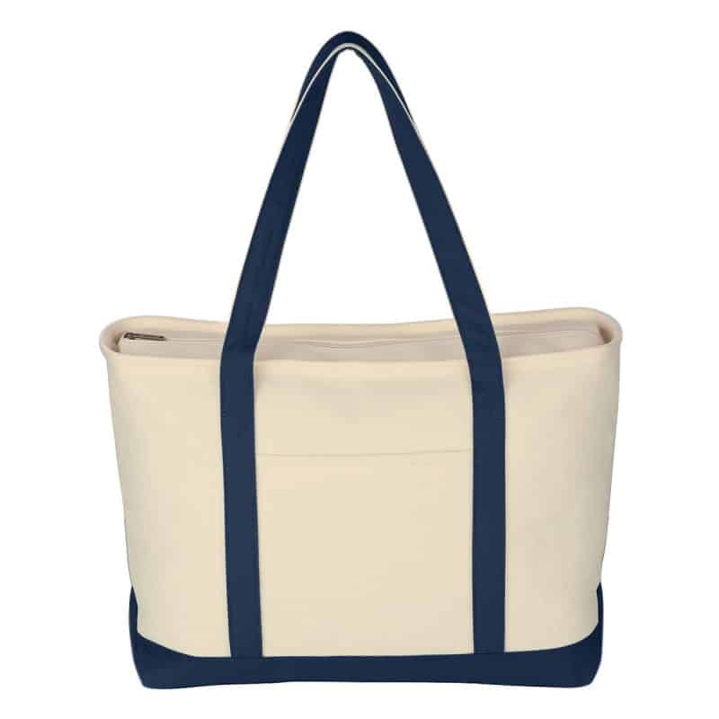 Custom Large 24 oz. Starboard Recycled Cotton Canvas Tote Bag with logo - 7