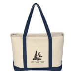 Custom Large 24 oz. Starboard Recycled Cotton Canvas Tote Bag with logo - 8