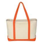 Custom Large 24 oz. Starboard Recycled Cotton Canvas Tote Bag with logo - 9