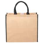 Custom Large Jute Tote with logo - 1