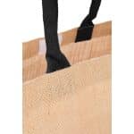 Custom Large Jute Tote with logo - 4