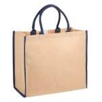Custom Large Jute Tote with logo - 7