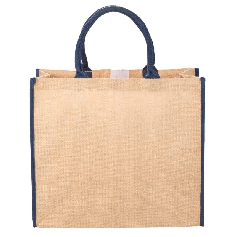 Custom Large Jute Tote with logo - 8