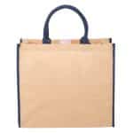 Custom Large Jute Tote with logo - 9