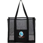 Custom Large Mesh Beach Tote with logo