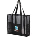Custom Large Mesh Beach Tote with logo - 2