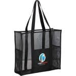 Custom Large Mesh Beach Tote with logo - 3