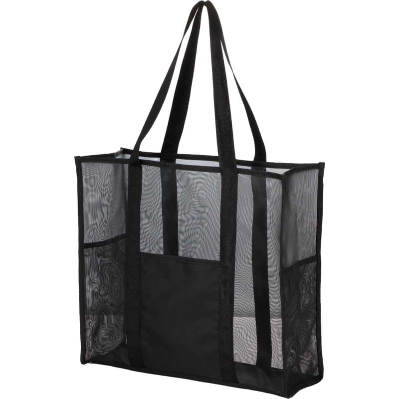 Custom Large Mesh Beach Tote with logo - 5