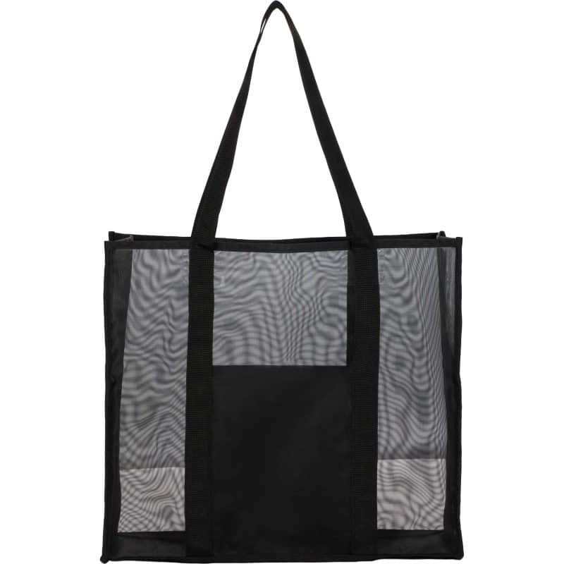 Custom Large Mesh Beach Tote with logo - 7