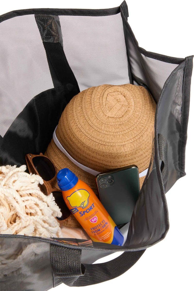 Custom Large Mesh Beach Tote with logo - 9