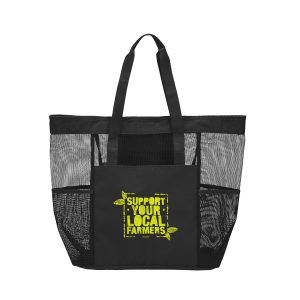 Custom Large Mesh Tote with logo