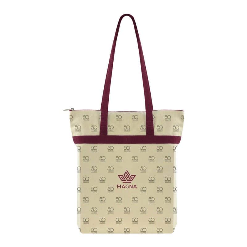 Custom Made-to-Order Zippered Tote All-Over Print with logo