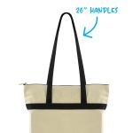 Custom Made-to-Order Zippered Tote with logo - 2