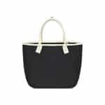 Custom Market Street Tapered Carryall Tote - Black with logo - 1