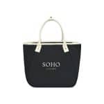 Custom Market Street Tapered Carryall Tote - Black with logo
