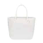 Custom Market Street Tapered Carryall Tote - Natural with logo - 1