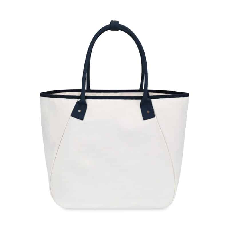 Custom Market Street Tapered Carryall Tote - Navy with logo - 1