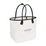 Custom Market Street Tapered Carryall Tote - Navy with logo - 2