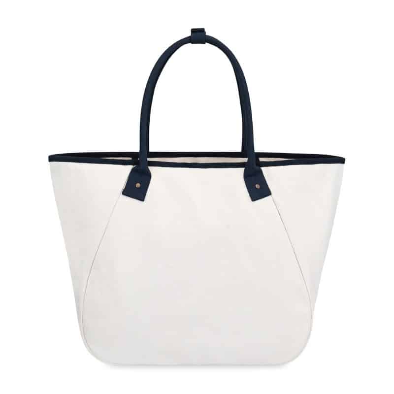 Custom Market Street Tapered Carryall Tote - Navy with logo - 7