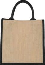 Custom Medium Jute Gift Tote with logo - 1