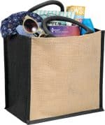 Custom Medium Jute Gift Tote with logo - 4