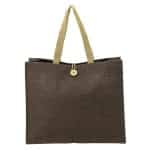 Custom Melbourne Natural Jute Tote with logo - 2