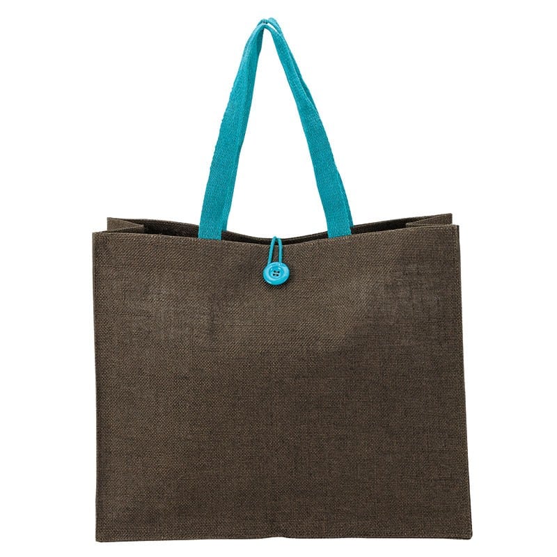 Custom Melbourne Natural Jute Tote with logo - 3