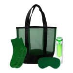 Custom Mesh Fuzzy Beach Bag Set with logo - 5