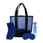 Custom Mesh Fuzzy Beach Bag Set with logo - 7