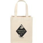 Custom Mini 10oz Cotton Gift Tote with logo
