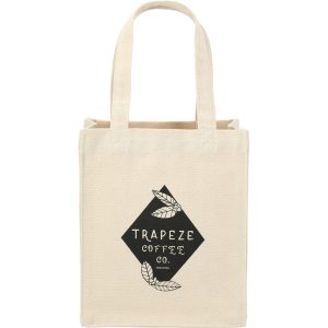 Custom Mini 10oz Cotton Gift Tote with logo