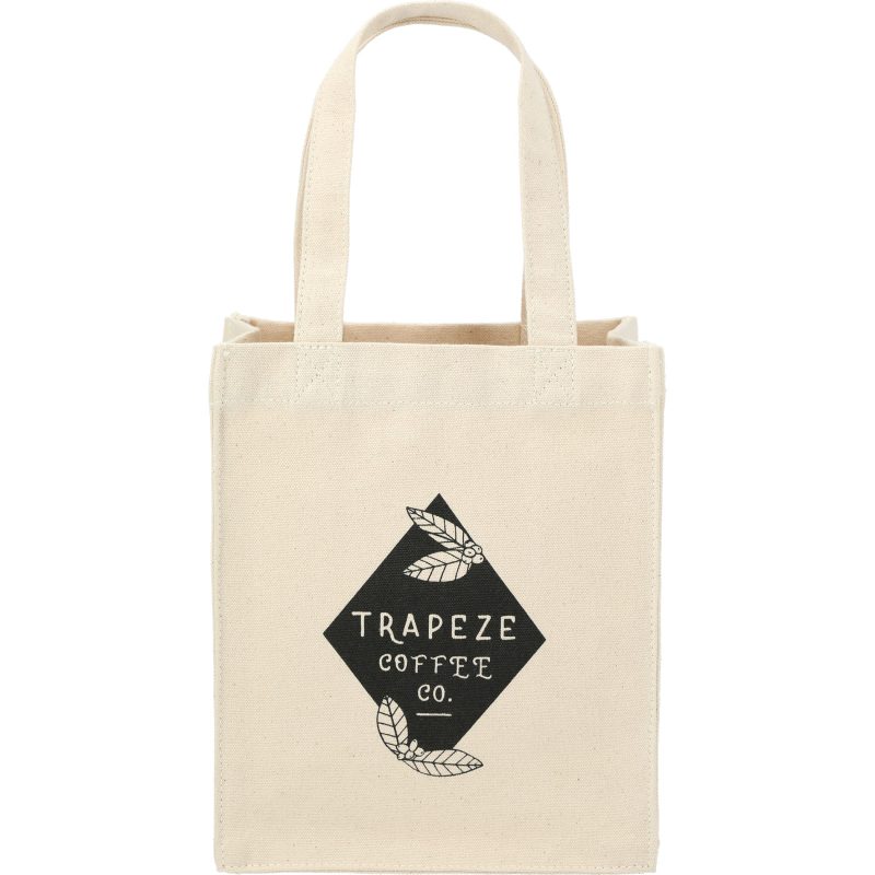 Custom Mini 10oz Cotton Gift Tote with logo