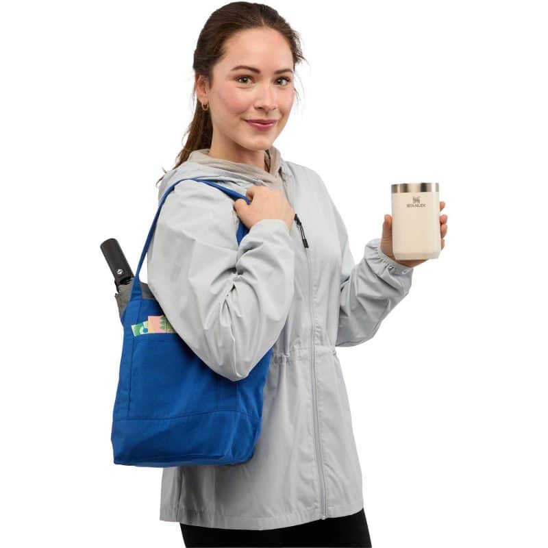 Custom Mini 6oz Recycled Cotton Canvas Tote with logo - 7
