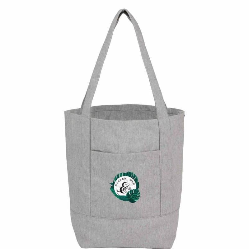 Custom Mini 6oz Recycled Cotton Canvas Tote with logo - 8
