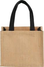 Custom Mini Jute Gift Tote with logo - 1