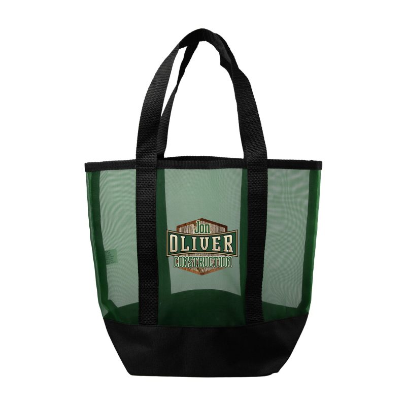 Custom Mini Recycled Mesh Beach Bag with logo - 4