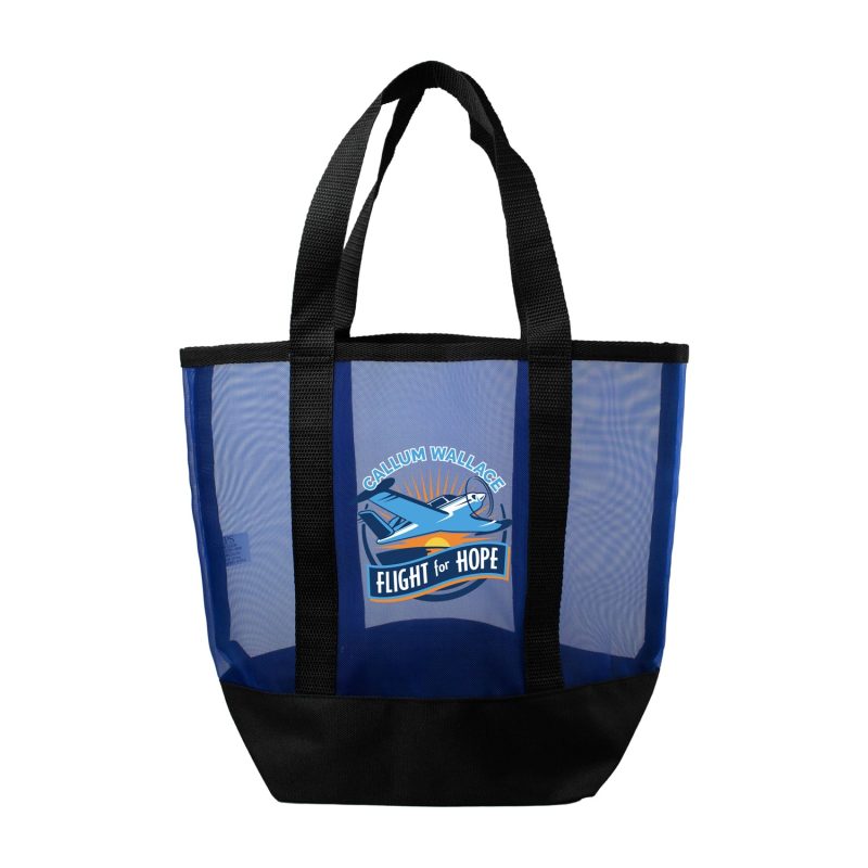 Custom Mini Recycled Mesh Beach Bag with logo - 6