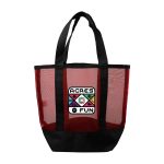 Custom Mini Recycled Mesh Beach Bag with logo - 8