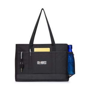 Custom Mobile Office Laptop Tote - Black with logo