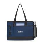 Custom Mobile Office Laptop Tote - Navy with logo