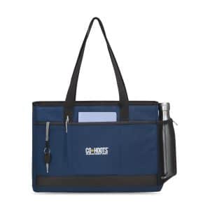 Custom Mobile Office Laptop Tote - Navy with logo