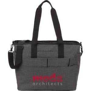 Custom Multi-Pocket Laptop Tote with logo