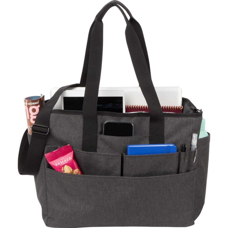 Custom Multi-Pocket Laptop Tote with logo - 9