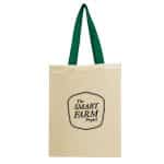 Custom Natural Cotton Canvas Recycled Grocery Tote Bag with logo - 4