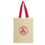 Custom Natural Cotton Canvas Recycled Grocery Tote Bag with logo - 6